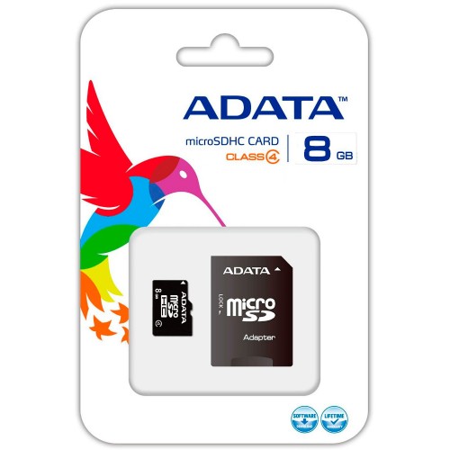 Memoria MicroSDHC CARD 8GB ADATA class4 
