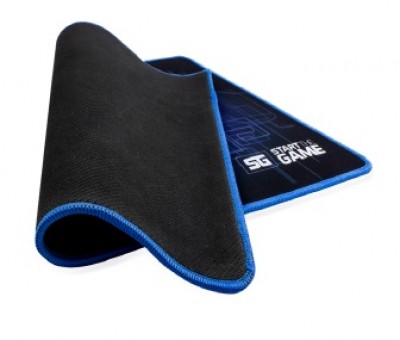 Tapete Vorago Mediano VORAGO MPG-200, Negro, Azul, 444 mm, 3 mm, Spandex, Microfibra, Goma