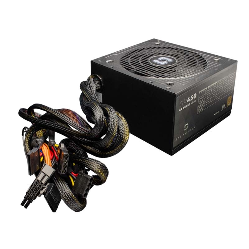 *Fuente de poder Balam Rush BR-931151, 450 W, Negro, 12 cm, ATX