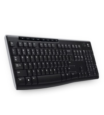Teclado Inalámbrico LOGITECH K270, RF inalámbrico, Inalámbrico, PC/server, Negro