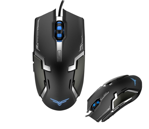 Mouse Gaming Naceb Technology NA-629, USB, Juego, Negro