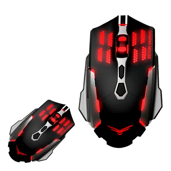 Mouse Gaming Naceb Technology NA-630, USB, Juego, Negro