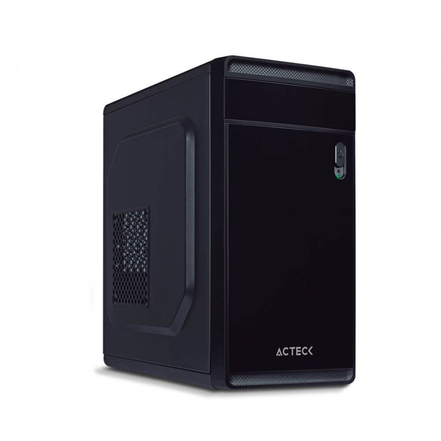 Gabinete ACTECK Delta, Torre, Gabinete, Micro-ATX, Mini-ITX, Negro
