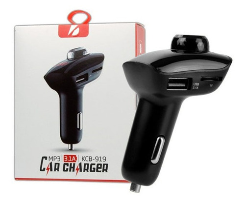 Transmisor bluetooth FM con dos puertos USB TR-031 Mod.kcb919