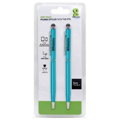 Pluma Stylus Tablet Duopk AC BROBOTIX 6000373 , Azul Cielo