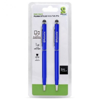 Pluma Stylus Tablet Duopk AR BROBOTIX 6000380 , Azul rey