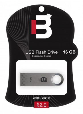 Memoria USB Blackpcs MU2108S-16, Plata, 16 GB, USB 2.0