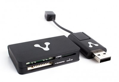 Lector de memoria VORAGO, 480 Mbit/s, Negro Modelo Cr-300