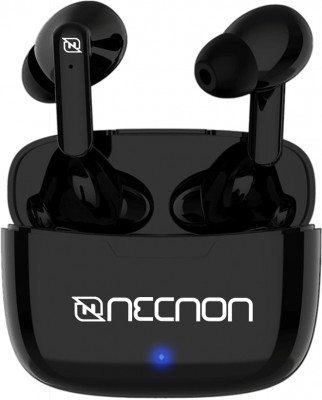 EARBUDS BLUETOOTH TWS 30MAH CON CAJA DE CARGA 200MAH INDICADOR LED NEGRO