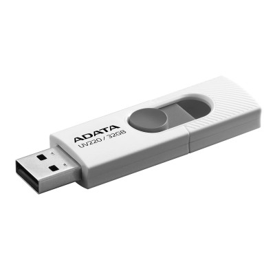 Memoria USB ADATA UV220, Color blanco, 32 GB, USB 2.0