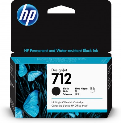 Cartucho HP 712, Negro (3ED70A rendimiento estandar (38ml)