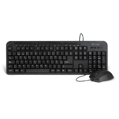 Kit Teclado y Mouse VORAGO KM-107 Negro