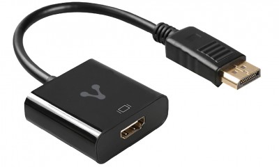 Adaptador VORAGO ADP-300 DisplayPort a HDMI FULL HD