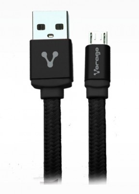 Cable USB VORAGO CAB-113, Micro USB, 1 m, Negro