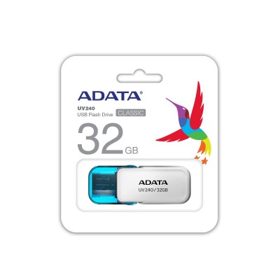 Memoria USB ADATA AUV240-32G-RWH, Blanco, 32 GB