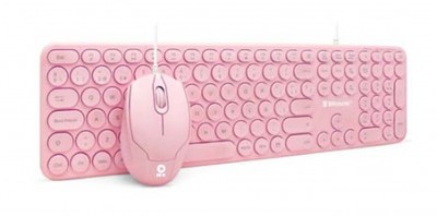 COMBO TECLADO MULTIMEDIA Y RATÓN USB / EDICIÓN ESPECIAL "PINK" (6001196), Brobotix