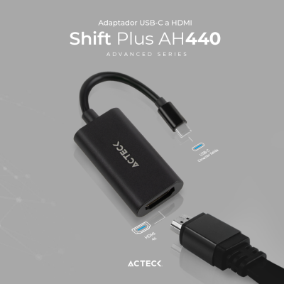 Adaptador USB-C a HDMI Shift Plus AH440 Acteck