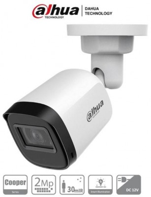 DAHUA HAC-B1A21-U-36 - Cámara Bullet de 2 Megapixeles/ 1080p/ Lente 3.6MM/ 80° de Apertura/ Visión Nocturna IR 30mts/ Resistencia IP67