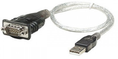 Convertidor USB a Serial DB9M Manhattan 