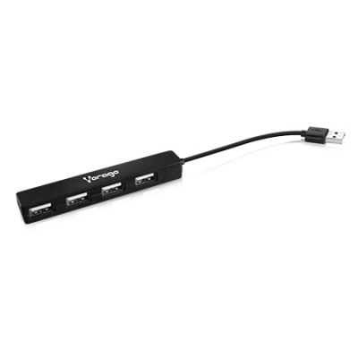 Hub USB VORAGO, 480 Mbit/s, Negro