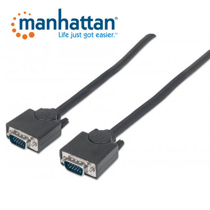 Cable Monitor SVGA Manhattan 15M-M 1.8Mts. 8mm 