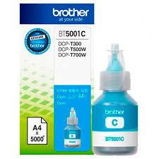 Botella de tinta BROTHER 5001Cian, 108ml 