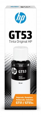 Botella de tinta HP GT53 Negro (1w22al) 90ML 