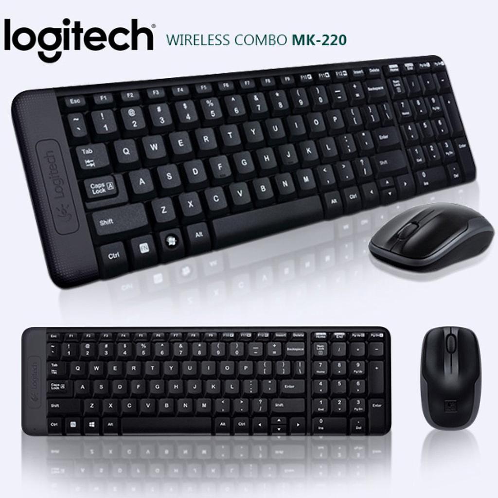 Kit de Teclado y mouse inalambrico Logitech MK220 