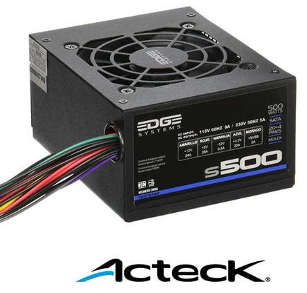 Fuente de poder Acteck AF-B500 500w SLIM 