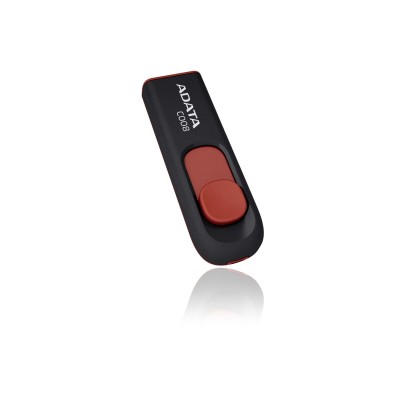 Memoria USB 64GB Adata C008 negro con rojo 