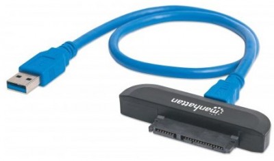 Convertidor Usb 3.0 A Sata 2.5 Manhattan130424, Macho/Macho