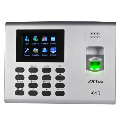 Control de Tiempo y Asistencia ZK TECO ZK -K40, USB, RED