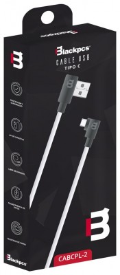 Cable USB Tipo C Blackpcs CABCPL-2, Azul 