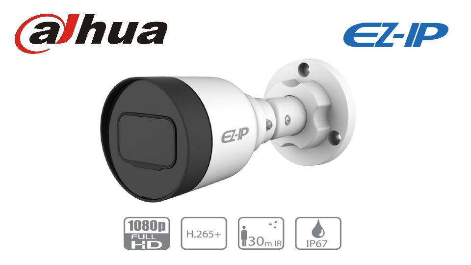 *Dahua ez-ip camara ip bullet 2MP/H265/30fps lente 2.8 mm