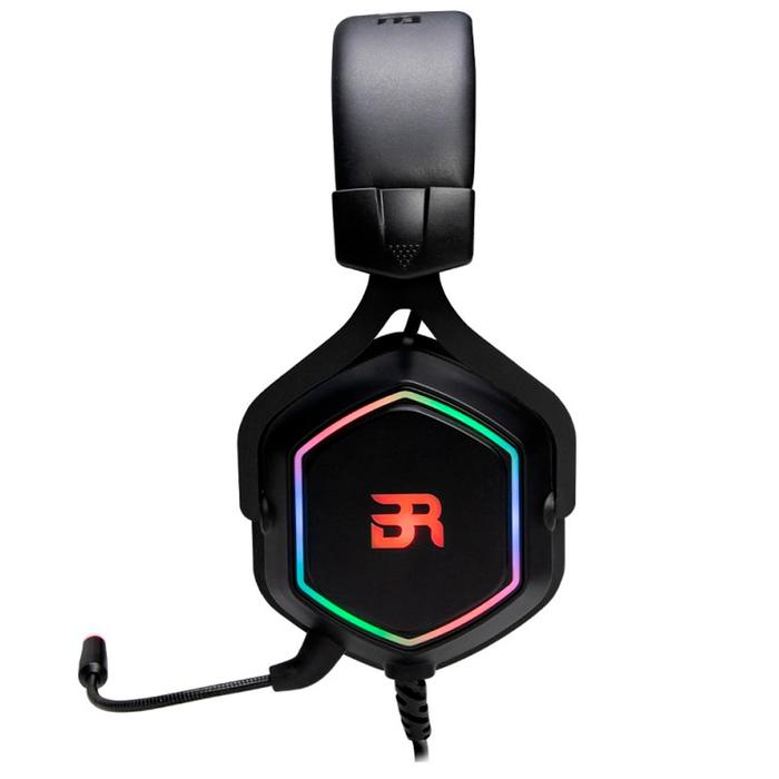 Headset Gaming Balam Rush Hesix, Negro c/ Luces Multicolor, Alámbrico, USB, 2,1 m