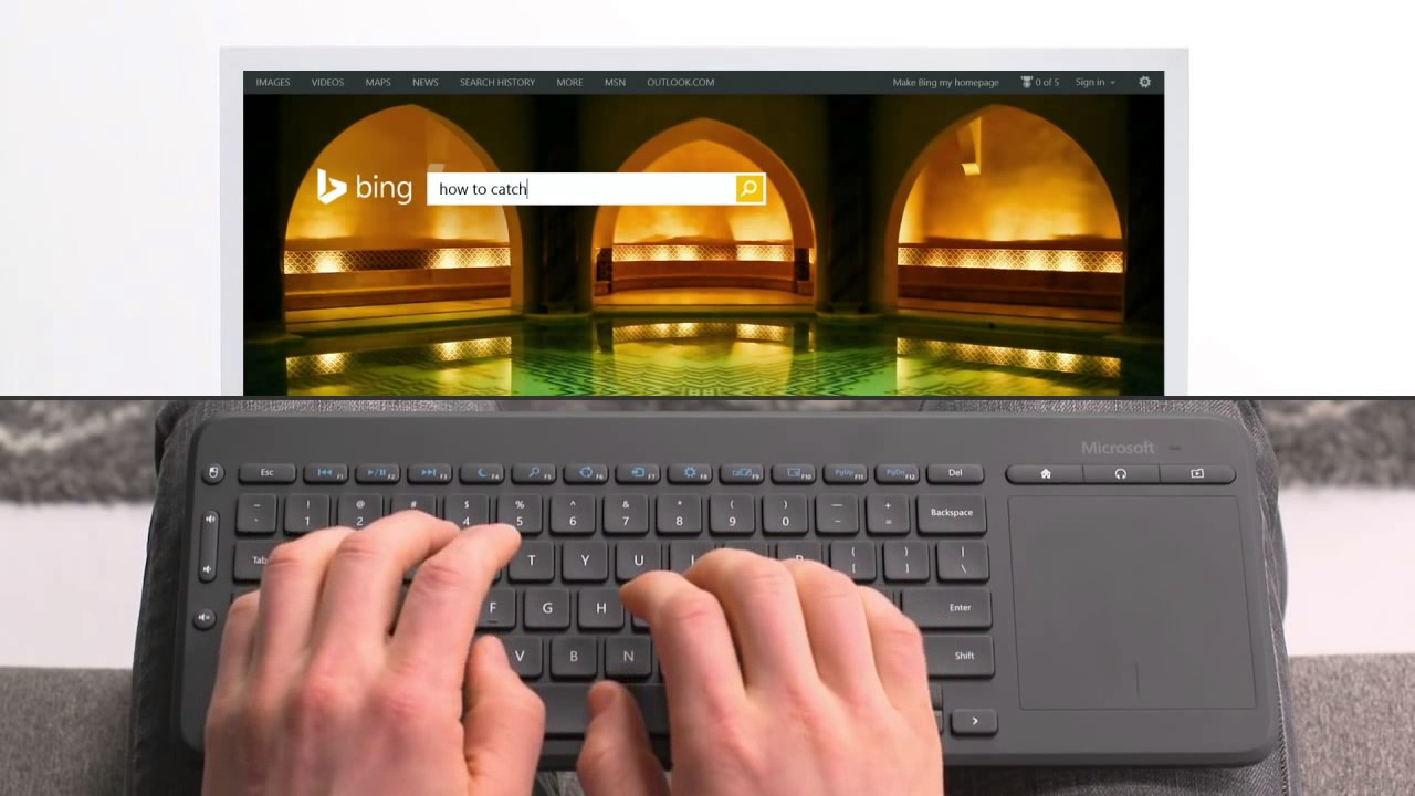Teclado Inalambrico Microsoft Todo en uno Mod 1632-1496 