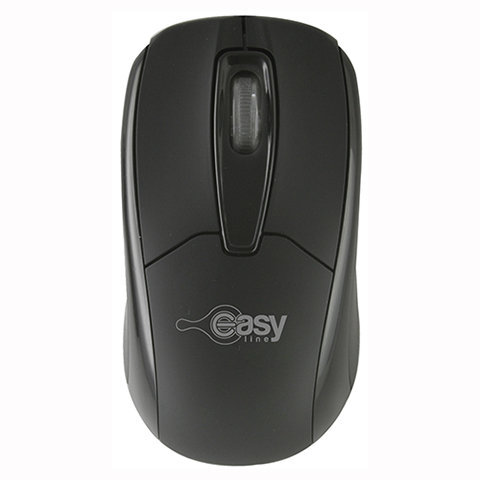 mouse optico alambrico USB 993377 Easy Line negro 