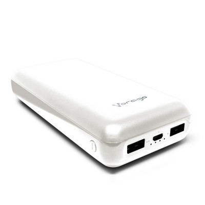 Power Bank VORAGO PB-550-WH, Blanco, 20000 mAh, 5 V, Li-Ion
