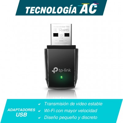 Adaptador USB 3.0 Dual Band TP-LINK Archer T3U