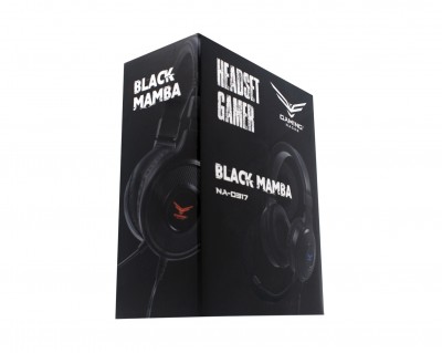 Audífono Gamer NACEB Black Mamba Naceb Technology NA-0317, Negro