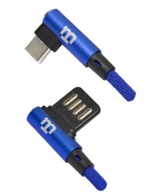 Cable USB Tipo C Blackpcs CABCPL-2, USB, USB C, Macho/Macho, 1 m, Azul